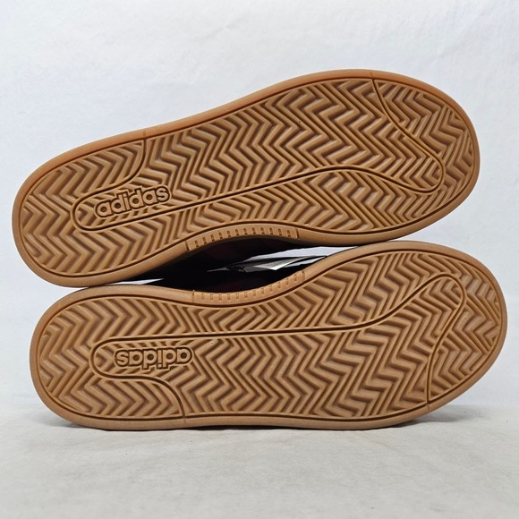 Adidas Grand Court Alpha 00s Sneakers JQ3009 Burgundy Suede Gum Mens Size 10 - Picture 7 of 12